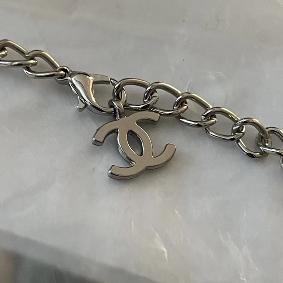 Chanel Precision White Patent Leather with Teddy Bear Barbie Pink Logo - Picture 5 of 16